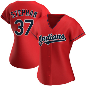 Women's Trevor Stephan Cleveland Guardians Authentic Red Alternate Jersey